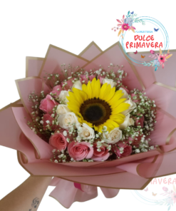 Buquet love rosa
